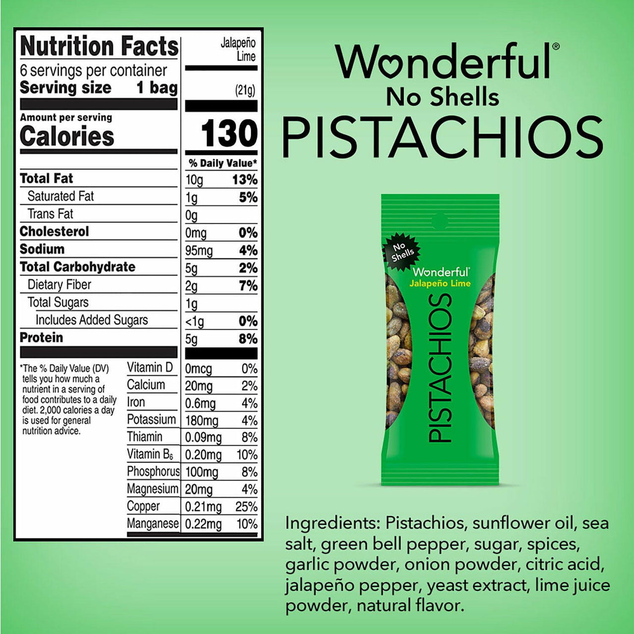 Wonderful Pistachios Variety Pack, 0.75 oz., 21 pk.