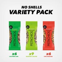 Wonderful Pistachios Variety Pack, 0.75 oz., 21 pk.