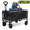 HeavyDuty Folding Wagon HeavyDuty 1pc 300LBS330LBS450LBS Folding Wagon Cart  Portable Outdoor Beach Cart with 360 All Terrain Wheels Side Pockets and Large Capacity  Ideal for Lawn Gardening Beach Sports Camping Fishing and Barbecue