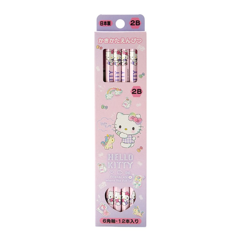 Japan Original Hello Kitty 12 - pc Pencil Set