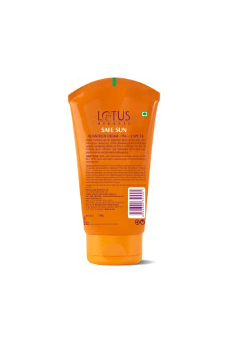 Lotus Herbals Safe Sun Block Cream SPF 30, 100g and Lotus Herbals White Glow Oatmeal And Yogurt Skin Whitening Scrub, 100g