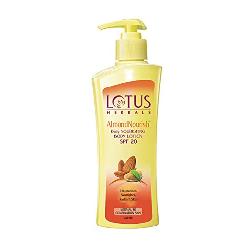 Lotus Herbals Almondnourish Daily Nourishing SPF-20 Body Lotion, 250ml