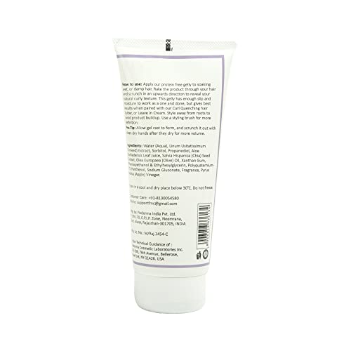 Fix My Curls, Curl Quenching Flaxseed Gelly for Styling Curly And Wavy Hair Low porosity 3A to 4A Curls, 200 gm