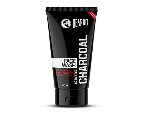 Beardo Activated Charcoal Face Wash, 100ml and BEARDO Ultraglow Face Cream SPF 30 for Men, 60g Combo