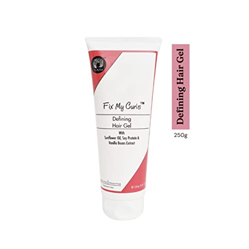 Fix My Curls, Defining Hair Gel for styling Curly And Wavy Hair High porosity 2A to 2C Curls, 250gm