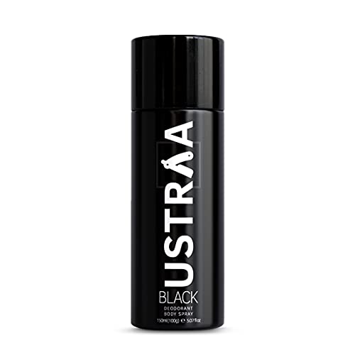 Ustraa Deodorant For Men, Black, 150Ml