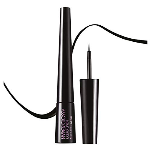 Maybelline Hyper Glossy Liquid Liner, Black, 3g And Maybelline New York Color Sensational Creamy Matte Lipstick, 660 Touch of Spice, 3.9g