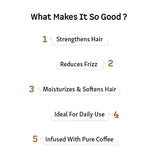 mCaffeine Anti-Dandruff Cappuccino Coffee Hair Serum | Reduces frizz & Breakage and Detangles Hair with Macadamia Oil and Vitamin E | For Smooth & Shiny Hair | SLS and Paraben Free | 50ml