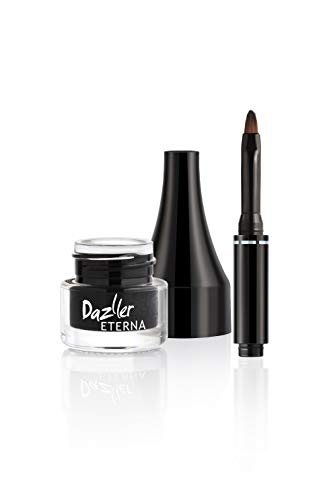 Dazller Eterna Eye Sensation Gel Eyeliner Waterproof - Black, 3g (Comfortable 24 Hour Stay)