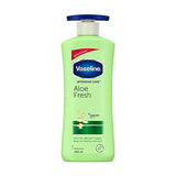 Vaseline Intensive Care Aloe Fresh Hydrating Body Lotion 400 ml, Daily Moisturizer for Dry Skin, Gives Non-Greasy, Glowing Skin - For Men & Women