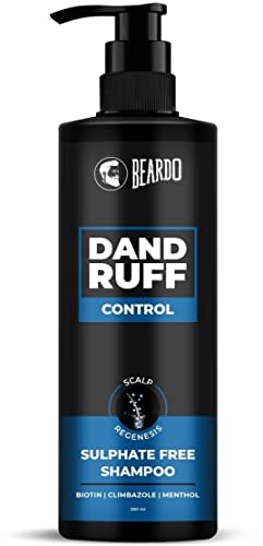 Beardo Dandruff Control Sulphate Free Shampoo 200 ml | Biotin | Climbazole | Menthol | Reduce Dandruff and Itchy Scalp