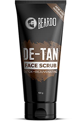 Beardo DeTan Face Scrub for Men Improved Version (100 g)| Coffee Scrub for Blackhead, Tan & Dead Cell Removal | Natural Glow | Rejuvenates Skin