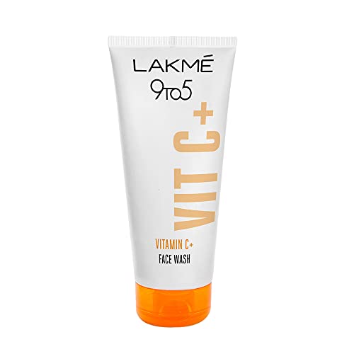 Lakmé 9to5 Vitamin C facewash with microcrystalline beads for refreshed & glowing skin 100g