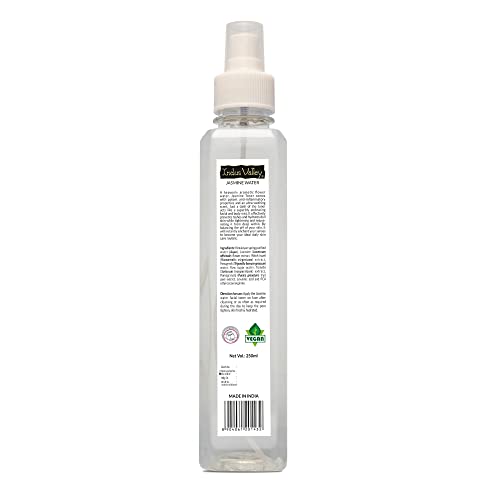 INDUS VALLEY Natural Jasmine Water Facial Toner - Chemical Free - 250 ml