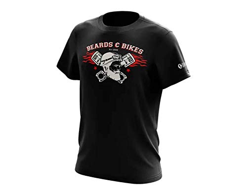 BEARDO Beards and Bikes T-Shirt (L) Black