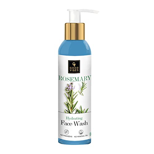 Good Vibes Rosemary Face Wash - 200 ml - Imparts Hydration and Makes Skin Visibly Clear - Cruelty Free
