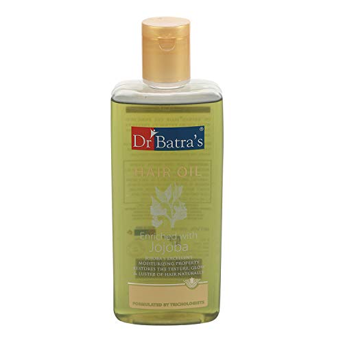 Dr Batra's  Hair Oil Enriched With Jojoba Extracts | Prevents Tangles, Dryness And Even Split Ends | Formulated By Trichologists | Jojoba Hair Oil 200 ml (Pack of 2)