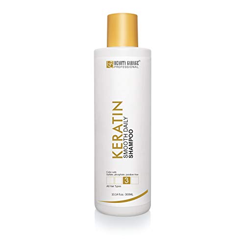 Beauty Garage Keratin Sulfate Free Paraben Free Moisturizing Smooth Daily Shampoo 300ml