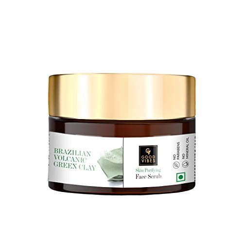 Good Vibes Skin Purifying Scrub - Brazilian Volcanic Green Clay (50 g)