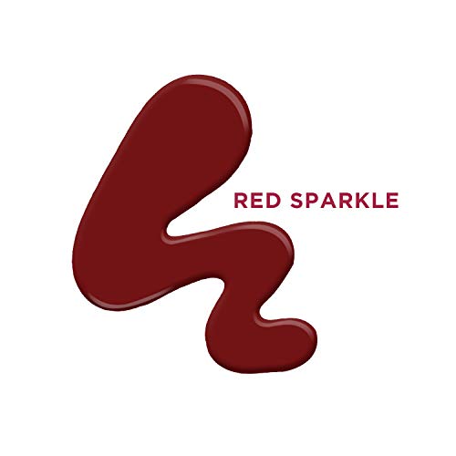 Revlon Womens Fire 'N' Gold 5 Finishes Nail Enamel, Red Sparkle, 8 ml