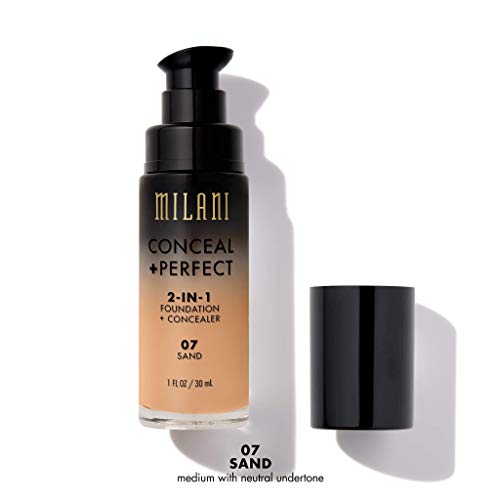 Milani Conceal + Perfect 2-In-1 Foundation + Concealer, Sand, 30 ml