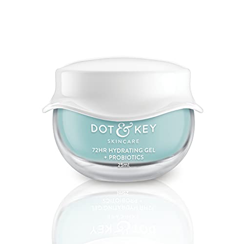 Dot & Key 72 HR HYDRATING GEL + PROBIOTICS 25 ml, with Hyaluronic Acid, Kombucha & Rice Water, Oil-Free, Non Comedogenic, Lightweight gel moisturizer, for all skin types