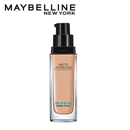 Maybelline New York Fit Me Matte+Poreless Liquid Foundation (With Pump), 220 Natural Beige, 30ml