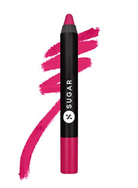 SUGAR Cosmetics Matte As Hell Crayon Lipstick30 Lillian Rose (Magenta) . Highly pigmented, Creamy Texture, Long lasting Matte Finish