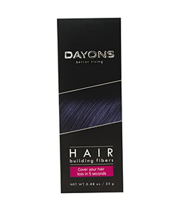 Dayons Hair Fiber 25gm Black, Hair Volume Powder & Building Fiber , Instant Volume for Thin Hair, Fiber Hair Powder for Men and Women