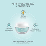 Dot & Key 72 HR HYDRATING GEL + PROBIOTICS 25 ml, with Hyaluronic Acid, Kombucha & Rice Water, Oil-Free, Non Comedogenic, Lightweight gel moisturizer, for all skin types