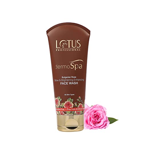 Lotus Professional Dermo Spa Bulgarian Rose Glow and Brightening Enhancing Face wash, 80g