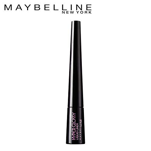 Maybelline Hyper Glossy Liquid Liner, Black, 3g And Maybelline New York Color Sensational Creamy Matte Lipstick, 660 Touch of Spice, 3.9g