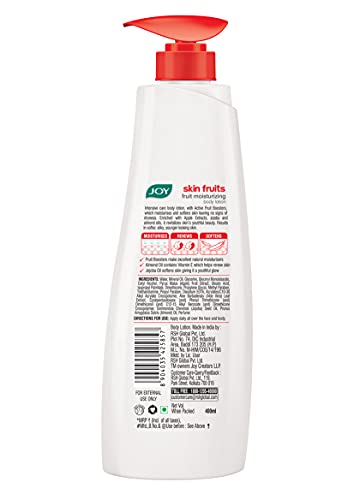 Joy Skin Fruits Fruit Moisturizing Body Lotion, For All Skin Types 400ml