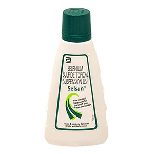 Selsun Suspension Anti Dandruff Shampoo, Clears away dandruff flakes, Relieves from excessive oil, Relieves from dandruff related itching (Pack of 4, 120ml)