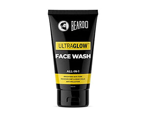 Beardo UltraGlow and De-tan face wash for all skin type, helps Cleanses, refreshes and rejuvenate the skin (Pack of 2)
