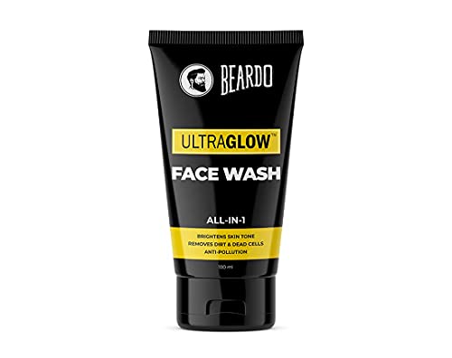 Beardo UltraGlow and De-tan face wash for all skin type, helps Cleanses, refreshes and rejuvenate the skin (Pack of 2)