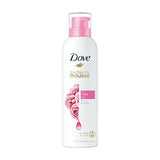 Dove Creamy Shower and Shaving Mousse, Gentle Cleanser Infused with Rose Oil for Nourishment, Gives 24 Hour Softness, Sulphate-Free, 200 ml