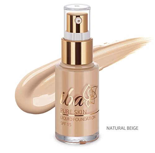 Iba Primer + Foundation + Compact Combo, Natural Beige, 30 millilitre l Long Lasting, Full Coverage Base Makeup l Vegan & Cruelty Free