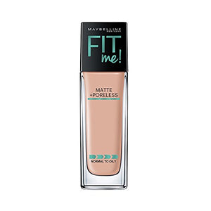 Maybelline New York Fit Me Matte+Poreless Liquid Foundation (With Pump), 125 Nude Beige, 30ml