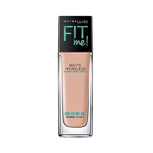 Maybelline New York Fit Me Matte+Poreless Liquid Foundation (With Pump), 125 Nude Beige, 30ml