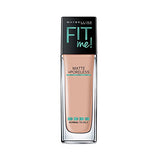 Maybelline New York Fit Me Matte+Poreless Liquid Foundation (With Pump), 125 Nude Beige, 30ml