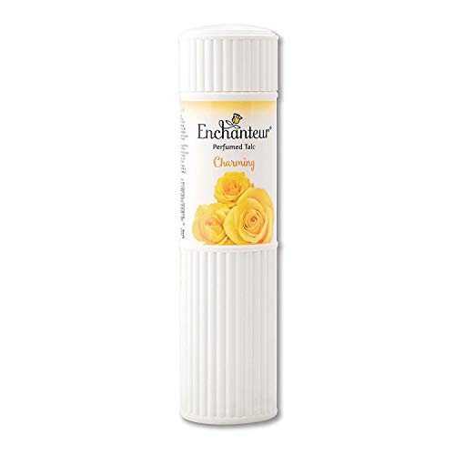 Enchanteur Charming Perfumed Talc for Women, 250g with Roses, Muguets & Cedarwood Extracts