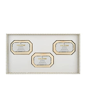 Kimirica The Gulistan Bathing Soap Bar Trio Luxury Gift Box, (3 x 85g) Handcrafted soaps set for all skin types
