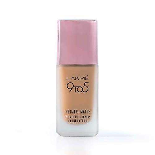 Lakme 9To5 Primer + Matte Perfect Cover Foundation, N260 Neutral Honey, 25 ml
