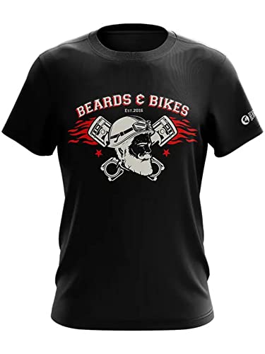 BEARDO Beards and Bikes T-Shirt (XXL) Black