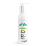 mCaffeine Green Tea Body Gel Lotion (200ml) for Oily Skin | Non Greasy Lotion for Skin Hydration and Moisturization | With Vitamin C and Shea Butter | Daily-Use