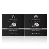 The Man Company Charcoal Soap with Coconut | Detoxes & Nourishes | Infused With Charcoal & Coconut | Toxin-free | Suitable For All Skin Types | Prevents Dryness | Removes Dead Skin - 100gm*2