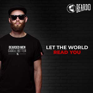 BEARDO T-Shirt Bearded Men Cuddle Better (Black, XL)