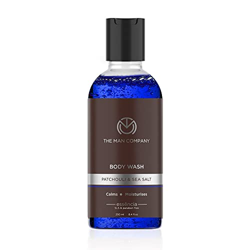 The Man Company Body Wash with Patchouli & Sea Salt | Soap Free Shower Gel for Deep Moisturization & Smooth Skin | SLS & Paraben-Free - 250 ml
