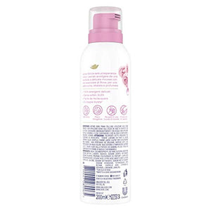 Dove Creamy Shower and Shaving Mousse, Gentle Cleanser Infused with Rose Oil for Nourishment, Gives 24 Hour Softness, Sulphate-Free, 200 ml